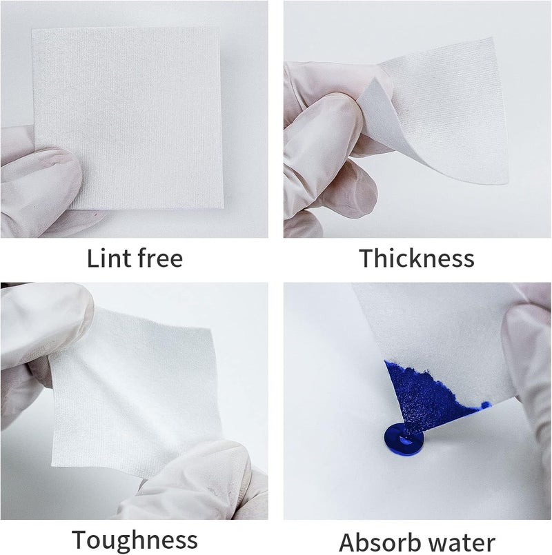 PINGMIC Gun Cleaning Supplies, 2" Lint Free Patches, Highly Absorbent Square Cloth, Fit for Most Caliber Gun Cleaning Kit - Image 2